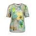 Betty Barclay - 2786 1973 T-shirt korte mouwen print geel groen.